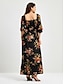 cheap Designer Dresses-Women&#039;s Dropped Shoulder Maxi Dress