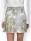 abordables Skirts &amp; Skorts-Faldas de Tenis para Mujeres Verde Estampada