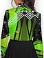 cheap Zip Up Pullover-Women&#039;s Sun Protection Polka Dot Polo Shirt