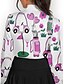 cheap Zip Up Pullover-Women&#039;s Sun Protection Floral Printed Polo Shirt