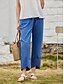 abordables Pantalones de mujeres-Women&#039;s Linen Cotton Trousers
