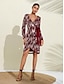 cheap Designer Dresses-Women&#039;s Destiny Cross-Front Sequined Wrap Dress