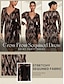 abordables Designer Dresses-Women Sequined Dress