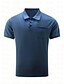 economico Polos-Per uomo POLO Camicia da golf Golf Bavero Informale Per eventi Di tendenza Essenziale Manica corta Classico Liscio Standard Estate Nero Verde militare Blu marino Arancione Grigio POLO