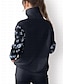 abordables Zip Up Pullover-Women&#039;s Floral Golf Pullover Sweatshirt