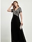 abordables Designer Dresses-Vestido negro largo de fiesta mujer  manga corta  primavera  otoño  invierno  moda 2023  tallas S a 3XL