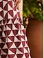 cheap Print Dresses-Women&#039;s Alma Geometric Halter Tancel Maxi Dress