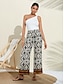 cheap Designer Bottoms-Women&#039;s Freda Moroccan Print Casual Pants