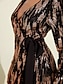 cheap Designer Dresses-Women&#039;s Destiny Cross-Front Sequined Wrap Dress