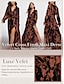 cheap Print Dresses-Velvet Lace Up Floral Maxi Dress