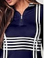 abordables Zip Up Pullover-Women&#039;s Golf Polo Shirt