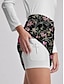 abordables Skirts-Faldas de Golf para Mujeres Diseño Floral de Invierno