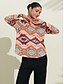 abordables Designer Tops-Women&#039;s Red Crewneck Blouse Basic Daily Wear