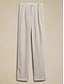 cheap Pants-Women&#039;s 100%Linen Pocket High Waist Pants