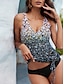 cheap Designer Swimwear-Women&#039;s Ruched Drawstring Tankini Set