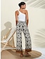 cheap Designer Bottoms-Women&#039;s Freda Moroccan Print Casual Pants