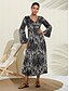 abordables Robes Midi-Brand Lace Up Satin Flared Midi Dress