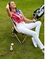 abordables Polo Top-Mujer Camisas de polo Rojo Sin Mangas Protección Solar Camiseta Ropa de golf para damas Ropa Trajes Ropa Ropa