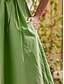 preiswerte Passende Designer-Outfits-Damen Rüschen Angeschnallt Kleider Wandelbare Kleider Urlaubskleid Urlaub Strand Grün S M L
