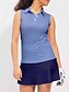 abordables Accesorios de Lencería-Camiseta polo de golf para mujeres   sin mangas  a cuadros rosa oscuro negro blanco  ropa elegante y sofisticada