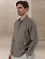 cheap Shirts-Men&#039;s 100% Linen Pocket Shirt