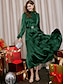 cheap Designer Dresses-Women&#039;s Elegant Tied Neck Ruffle Maxi Dress