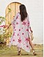 cheap Designer Dresses-Women&#039;s Casual Flower Printed Maxi Dress