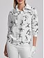 billige Outerwear-Kvinders Golfover Sweatshirt Sort Hvid Gul Langærmet Top Efterår Vinter Golf Tøj Outfits Slid Tøj