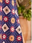cheap Print Dresses-Women&#039;s Satin Moroccan Double Slit Maxi Dress