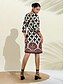 abordables Designer Dresses-Women&#039;s Casual Geometric Dress