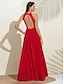 cheap Designer Matching Outfits-Backless Solid Jumpsuit&amp;Solid Chiffon Dress with Flying Sleeves Matching Sets