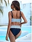 abordables Designer Swimwear-Women&#039;s Geometric Padded Bikini Swimsuit