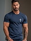 abordables T-Shirts-Homme T Shirt Classique en Coton Confortable