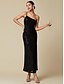 cheap Designer Dresses-Women&#039;s One-shoulder Sequin Sleeveless Maxi Dress