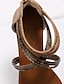 baratos Sandals-Sapatilhas Romanas Elegantes para Mulheres com Zíper PU