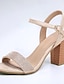 abordables Pumps &amp; Heels-Sandalia de Tacón para Mujer con Rhinestone Elegante y Casual