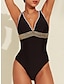 cheap One-Pieces-Sequin Removable Pad Triangle Swimsuit