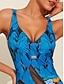 preiswerte Einteiler-Frauen Badeanzug mit Metalltier Design am Strand