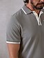 abordables Classic Polos-Men&#039;s Casual Polo Shirt Lapel Button Up
