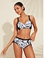 economico Bikini-Costume da Bagno Donna con Reggiseno Rimovibile e Design Criss Cross