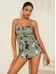 cheap Tankini-Boho Paisley Strapless Tankinis Swimsuit