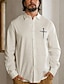 cheap Shirts-Men&#039;s Linen Button Up Shirt