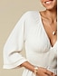 preiswerte Casual Kleider-Boho Lace Trim V Neck Dress Resort Wear