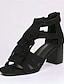 cheap Pumps &amp; Heels-Elegant Tassel Block Heel Gladiator Sandals