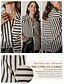 abordables Designer Tops-blusa camisera de raso con estampado de rayas