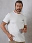 abordables T-Shirts-Homme T Shirt Classique en Coton Confortable