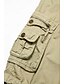 economico Shorts-Per uomo Pantaloncini modello cargo Pantaloncini Pantaloncini da lavoro Tinta unica Multi tasca Lunghezza del ginocchio Cotone Per uscire Streetwear Classico Verde Blu