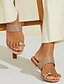 billige Flate sko til damer-Kvinner Flate Elegante Bohemia Sandaler i PU