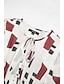 economico Print Dresses-Vestito Lungo da Donna in Chiffon con Stampa Geometrica