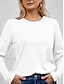 abordables T-shirts-Chemise Longue Manche pour Femme en Coton